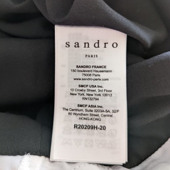 Sandro Helsinki Bow-detailed Organza And Lace dress xs 2 - Picture 9 of 15